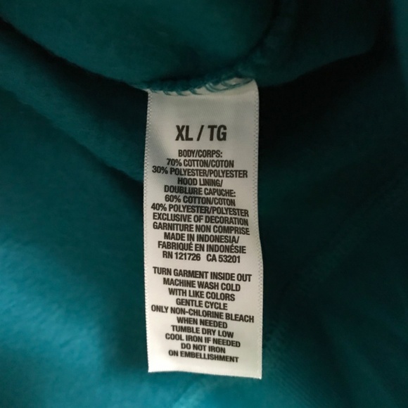 NWT Aeropostale Sweater Cotton Blend XL Long Sleeve Zip Up Hoodie - Picture 3 of 3